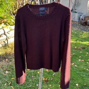 Pendleton Women's Rich Burgundy Crew Neck Sweater
